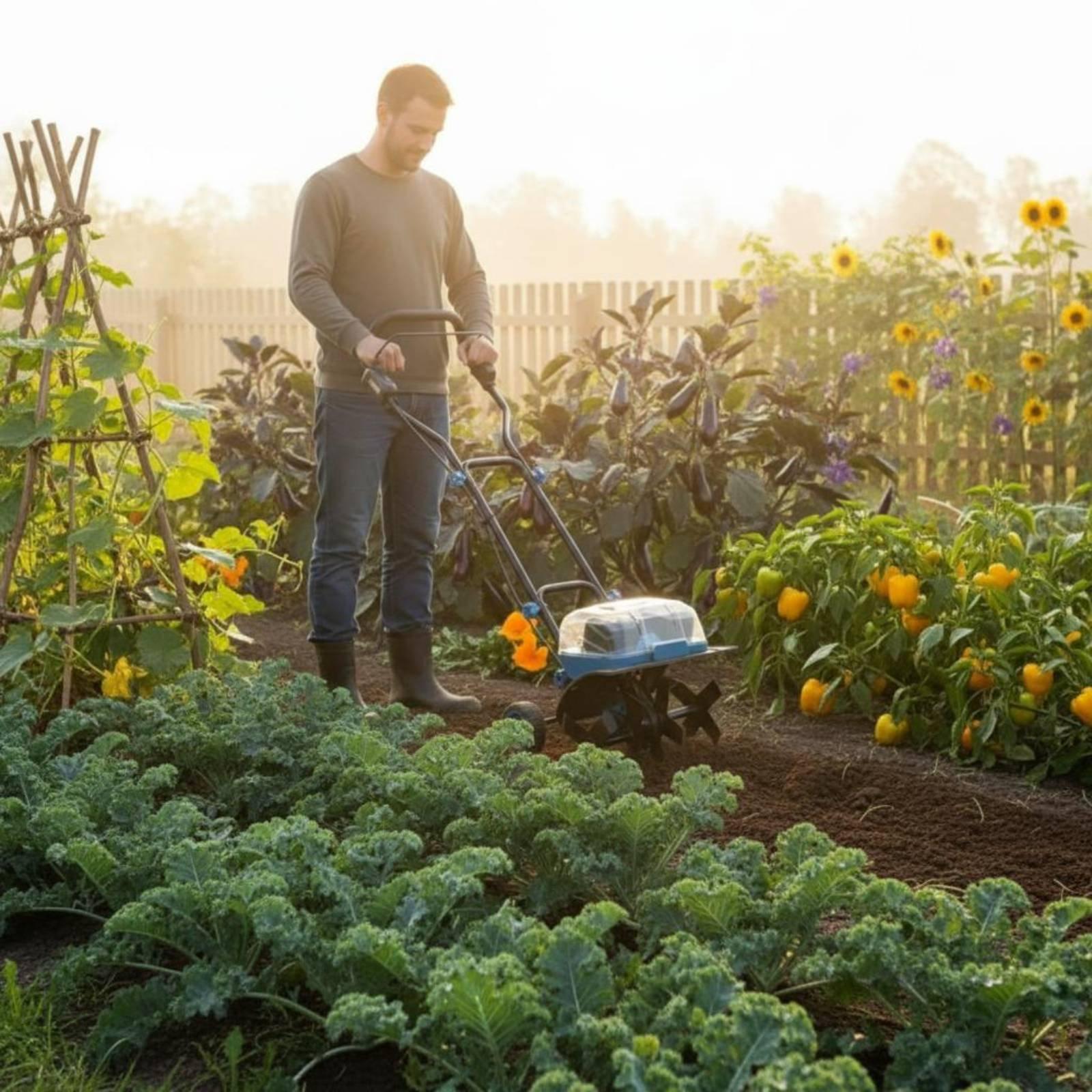 Farming Farmer - Многофункциональный аккумуляторный культиватор 40В для фермеров,