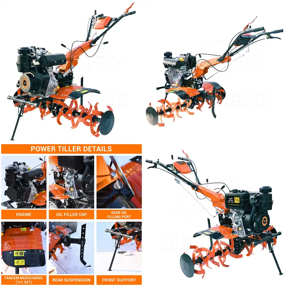 Agriculture Farming Hand Tools - Ручной сельскохозяйственный инструмент: Малогабаритный культиватор-трактор на